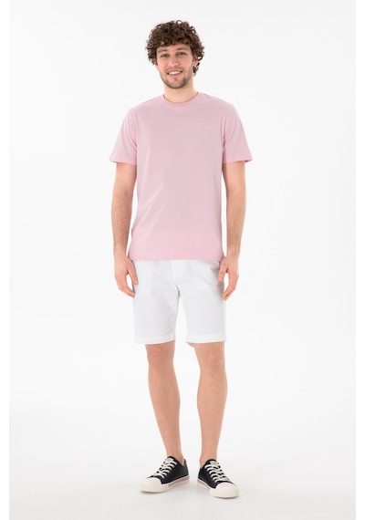 U.S. Polo Assn. Erkek Regular Fit Bisiklet Yaka Açık Pembe Basic Tişört 50305928-VR078