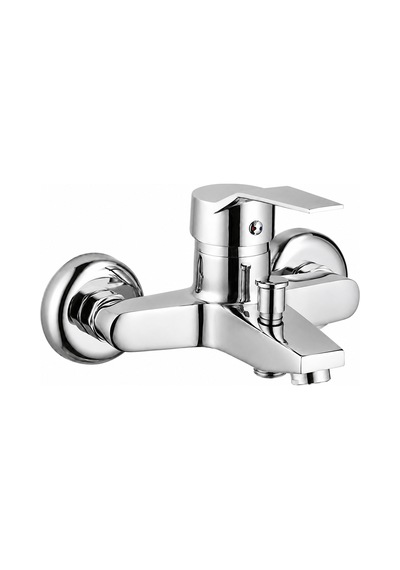 Purvex Home Spektra Banyo Bataryası Duvara Montaj Aç Kapa Krom Pirinç Musluk Fonksiyonel Yönlendiricili Duş Batarya Seti Lüks Modern Tasarım