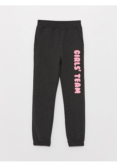 LC Waikiki Lcw Kids Antrasit Beli Lastikli Baskılı Kız Çocuk Jogger Eşofman Altı Anthracıte Melan LC Waikiki Lcw Kids Antrasit Beli Lastikli Baskılı Kız Çocuk Jogger Eşofman Altı Anthracıte Melan