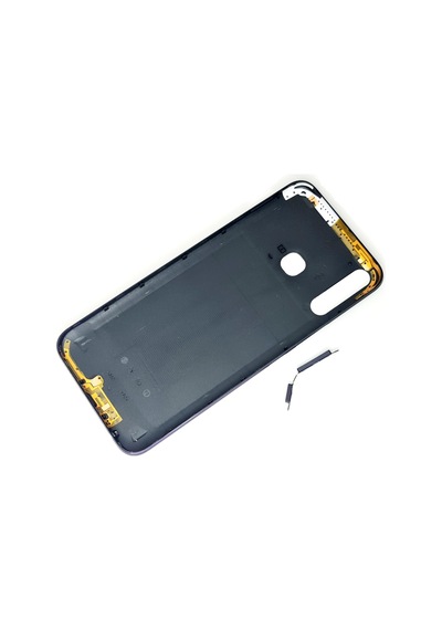 Tkgz - Infinix Hot 8 Full Kasa Arka Kapak Batarya Kapağı - Mavi Siyah Çok Renkli