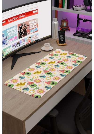 Çocuk Kaymaz Dikişli Kauçuk Oyuncu Mousepad V3 - 70x30 Xl Gaming Mouse Pad Fare Altlığı