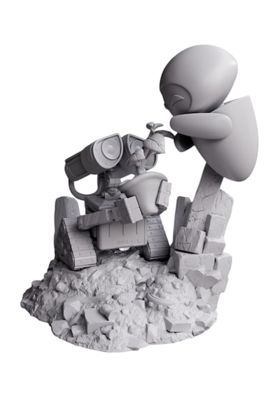 Premium Chibi Wall-e Ve Eve Figürü Pixar Koleksiyonu