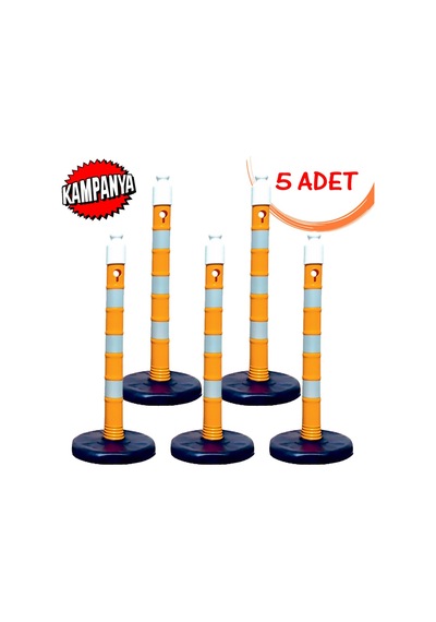 Trafik Sarı Duba Dükkan Önü Dikme Bariyer Dubalı Uyarı Dikmesi