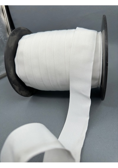 4 Cm Polyester Grogren Şerit-5 Metre-ekru