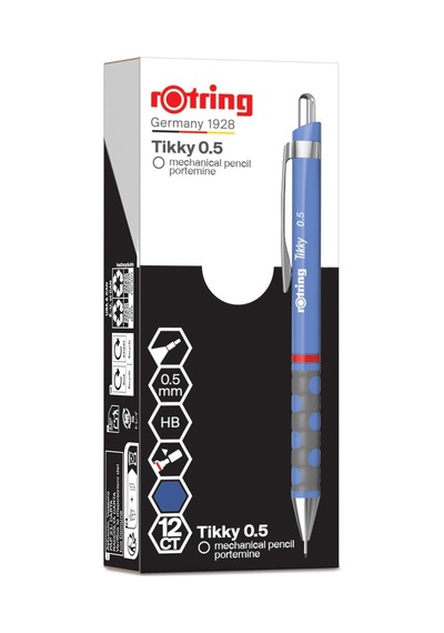 Tıkky Mekanik Kurşun Kalem, Menekşe Mavi 0.5 Mm Çok Renkli