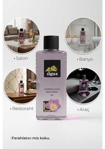 Ilgaz Safran Çiçeği Kolonyası 2'li Set 80 Derece 400 Ml Elegance Series
