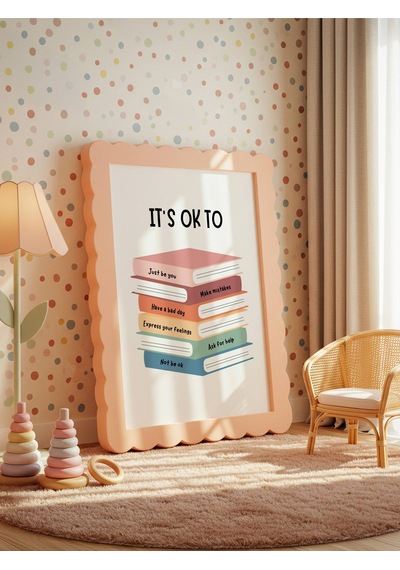 It's Ok To Dijital Baskı Poster V2 Çerçevesiz