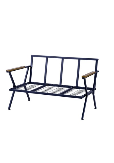 Pimango Demonte Metal Bahçe Mobilyası Çay Seti Antrasit 2+1+1 Gri
