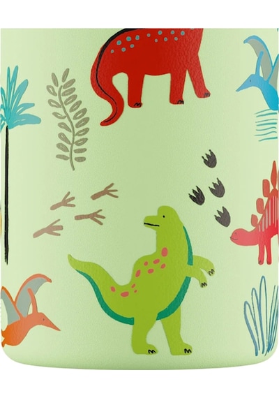 Kids Bottle Jurassic Friends Pipetli Paslanmaz Çelik Çocuk Su Matarası 500 Ml Renkli