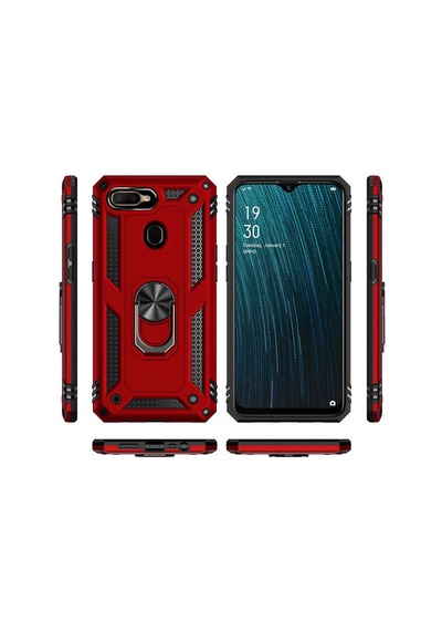 Oppo A12 Kılıf Zore Vega Kapak Kırmızı