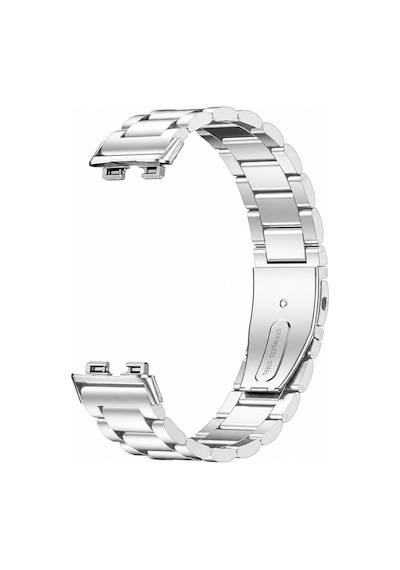 Huawei Band 11 / 11 Pro Uyumlu Kordon Paslanmaz Döküm Çelik Metal Baklalı Kordon