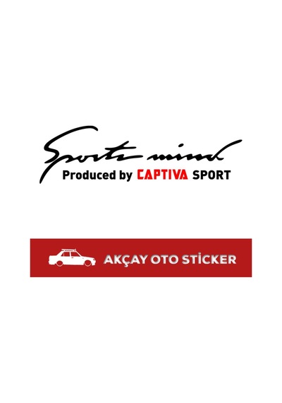Sport Mind Captiva Sticker Captiva Sport Sticker Araba Sticker