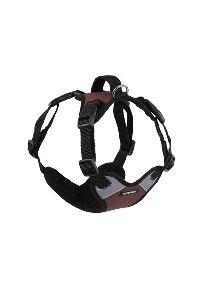 Köpek Gövde Tasması Pulsive Boyun 62-85cm - Göğüs 72-96cm Kahverengi