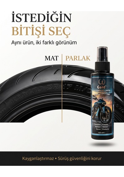 Gard Motosiklet Lastik Parlatıcı