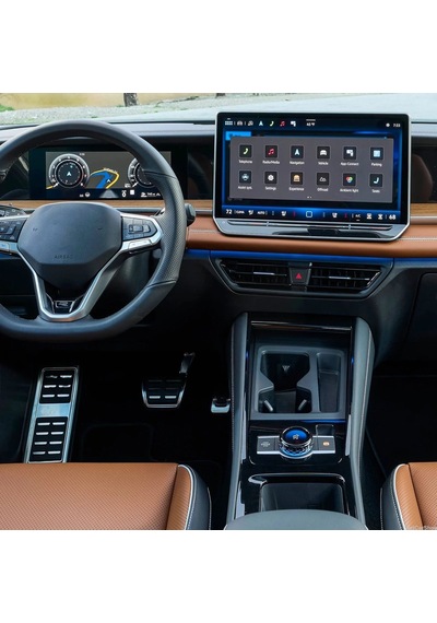 Volkswagen Tiguan Uyumlu 10.25 İnç Dijital Gösterge Ve 12.9 İnç Multimedya Ekran Koruyucu 9H Nano Ekran Koruyucu