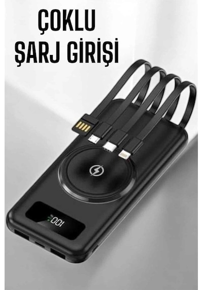 10.000 Mah Powerbank 4 Portlu Hızlı Şarj Dijital Göstergeli Diğer 30418100