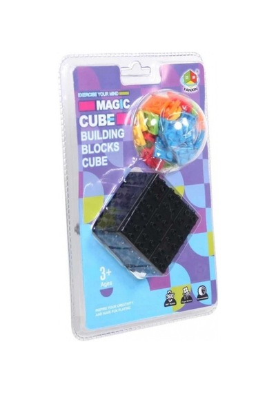 Blok Uyumlu Rubik Zeka Küpü Tak Çıkar Bloklu Eğitici Oyuncak Sihirli Küp 3+ Yaş