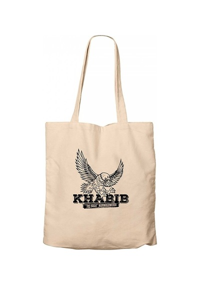 Khabib Kartal Krem Kanvas Bez Çanta Krem