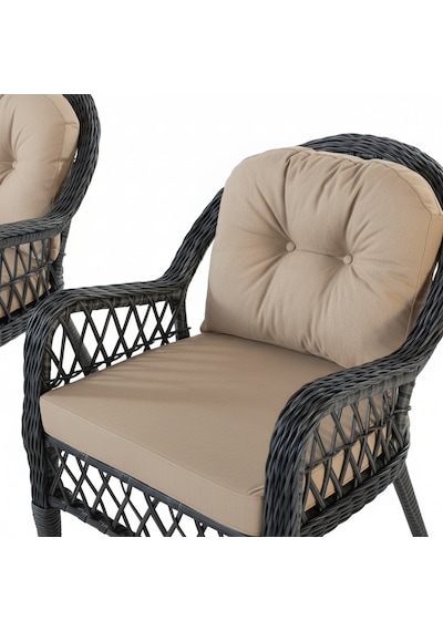 Beypazarı 2+1+1+sehpa 60 90 Baklon Bahçe Mutfak Takımı Bej