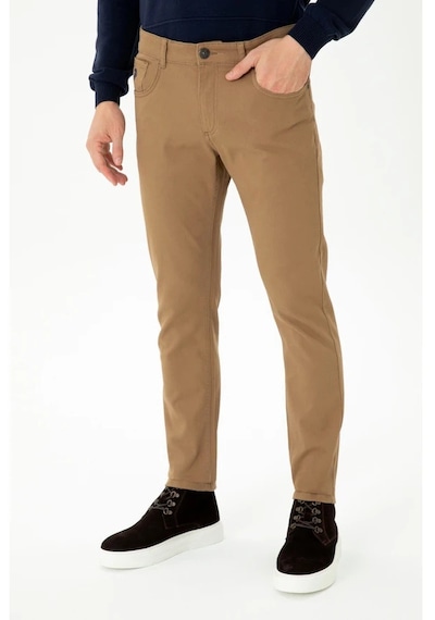 Digital Jeans Dar Kesim Erkek Likralı Açık Gri Kot Pantolon Camel Açık Gri