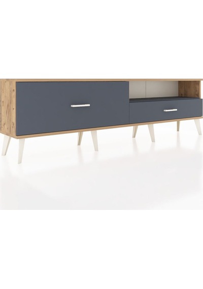 Arges Tv Ünitesi Tek Raflı 2 Çekmeceli 176x30x51 Çam-antrasit/antrasit Antrasıt/antrasıt Arges Tv Ünitesi Tek Raflı 2 Çekmeceli 176x30x51 Çam-antrasit/antrasit Antrasıt/antrasıt