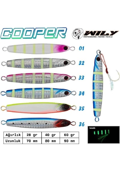 Wily Cooper Jig 28 Gr 70 Mm Renk:36