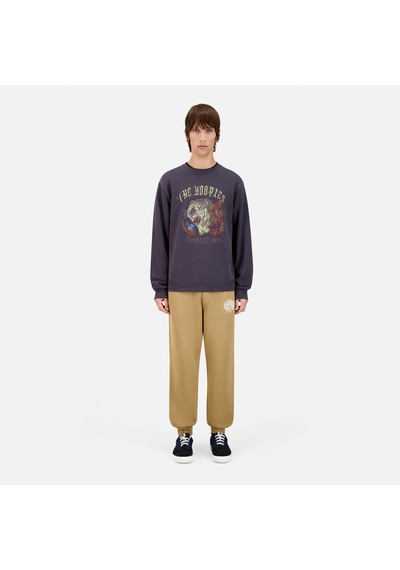 The Kooples Erkek Baskılı Bisiklet Yaka Gri Sweatshırt