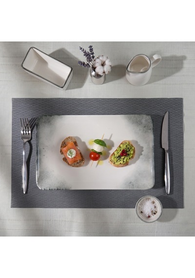 Maxstyle Nikel 4 Parça Amerikan Servis 30x45 Cm Renkli