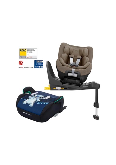Maxi-cosi Mica 360 Pro 0-18 Kg Truffle - Bebeconfort Gaiafix 15-36 Kg Stitch Oto Koltuğu Paketi