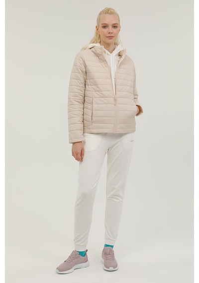 Kinetix W-SN659 BASIC PADDED COAT Ekru Kadın Mont
