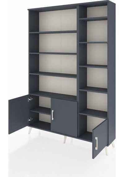 Arges Dolap 10 Raflı 3 Kapaklı 132x30x195 Antrasit-antrasit/antrasit Antrasıt/antrasıt Arges Dolap 10 Raflı 3 Kapaklı 132x30x195 Antrasit-antrasit/antrasit Antrasıt/antrasıt