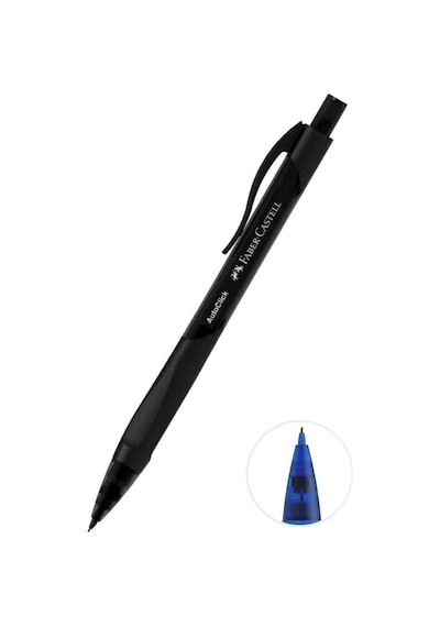 Faber-Castell Autoclick Uçlu Kalem 0.7 Mm Canlı Renkler Versatil Kalem Siyah