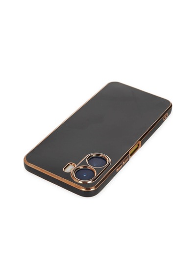 Vivo Y16 Kılıf Volet Silikon - Siyah -