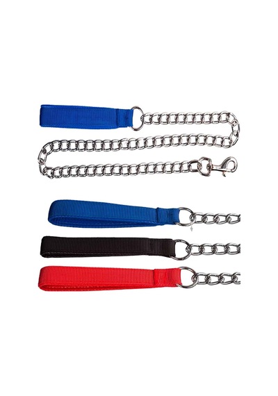 Orijin Pet Köpekler İçin Yumuşak Doku Zincir Gezdirme Tasması 120 Cm X 4,5 Mm Çok Renkli