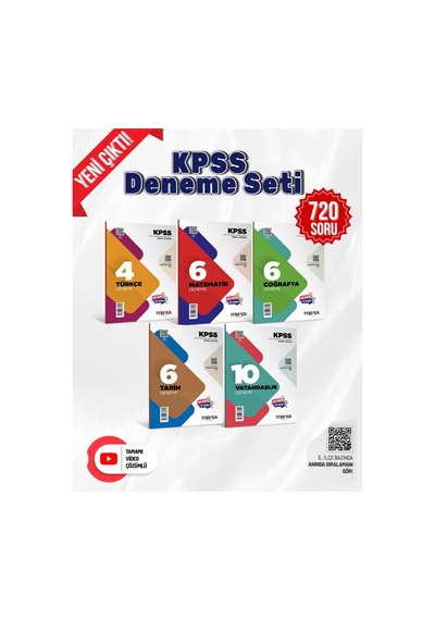 2026 Kpss Genel Kültür Genel Yetenek Tüm Dersler Tamamı Çözümlü Deneme 5 Kitapçık