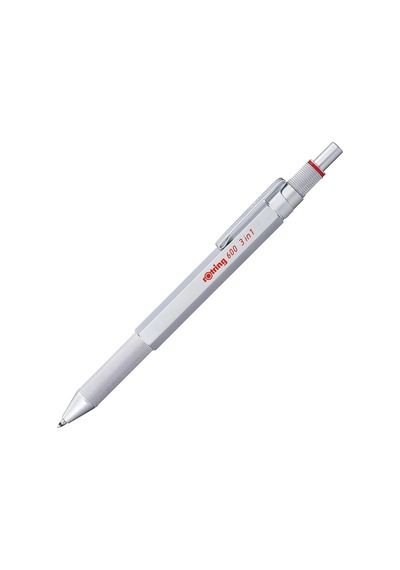 Rotring 600 3'ü Bir Arada, Gümüş .
