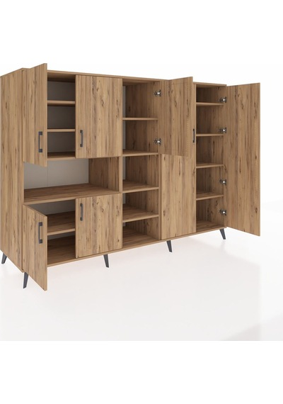 Kronos Dolap 13 Raflı 7 Kapaklı 220x59x163 Çam-çam Çam-çam Kronos Dolap 13 Raflı 7 Kapaklı 220x59x163 Çam-çam Çam-çam
