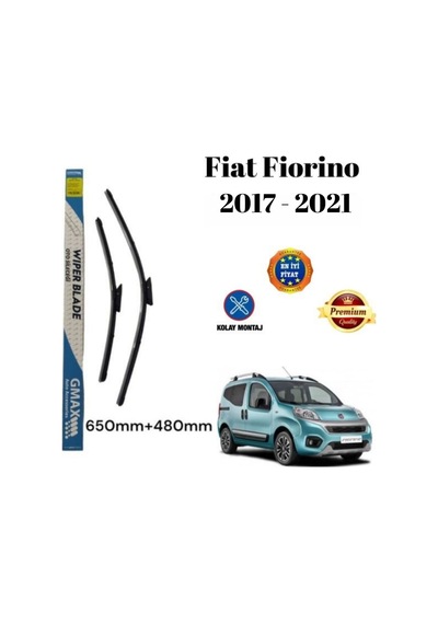 Fiat Fiorino 2017 2018 2019 2020 2021 Uyumlu Ön Cam Silecek Süpürgesi Seti 650+480mm