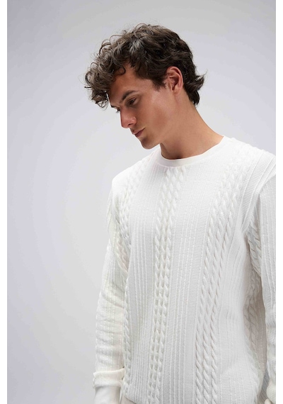 Ellesse Erkek Sweat Em623-of Beyaz BEYAZ