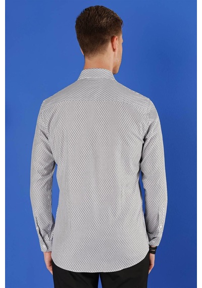 Efor G 1519 Slim Fit Beyaz Spor Gömlek Beyaz