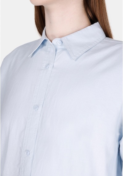 Colin's Colins Relaxed Fit Shirt Neck Düz Kadın Mavi Uzun Kol Gömlek Cl1068538 Q1.v2 Lbl Açık Mavi Colin's Colins Relaxed Fit Shirt Neck Düz Kadın Mavi Uzun Kol Gömlek Cl1068538 Q1.v2 Lbl Açık Mavi