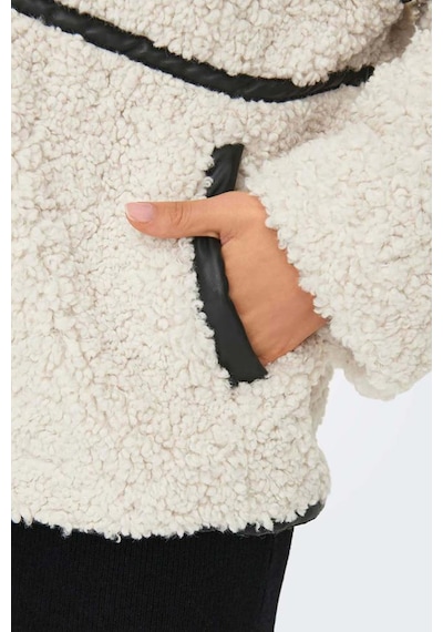 Only Kadın Teddy Ekru Peluş Mont - 15322440 Ekru