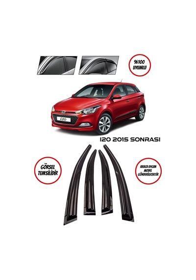 Hyundai İ20 Cam Rüzgarlığı 2015 Sonrası 4lü Takım