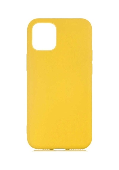 Apple Uyumlu iPhone 12 Kılıf Zore Lsr Lansman Kapak Sarı