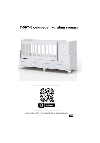 Mdf Korkuluklu, Anne Yanı, Çekmeceli, Büyüyen, Karyola Olabilen, Sallanır Beşik 60 X 120 Beyaz Mdf Korkuluklu, Anne Yanı, Çekmeceli, Büyüyen, Karyola Olabilen, Sallanır Beşik 60 X 120 Beyaz