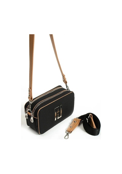 Just Polo Kadın El Ve Omuz Çantası 6016mh Siyah Camel 10070615