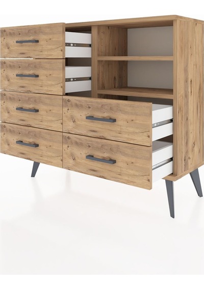 Arges Şifonyer 2 Raflı 6 Çekmeceli 88x30x80 Çam-çam Çam Arges Şifonyer 2 Raflı 6 Çekmeceli 88x30x80 Çam-çam Çam
