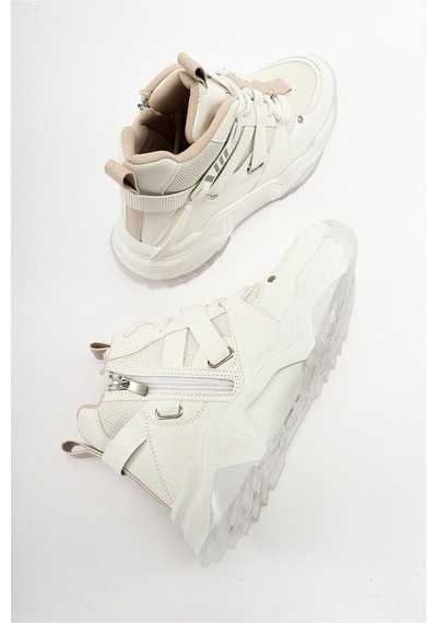 Luvishoes Luvi Shoes Clara Beyaz Kadın Spor Bot Beyaz
