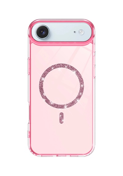 Apple Uyumlu iPhone 17 Air Live Diamond Magsafe Kapak - Pembe 0.2M-Çok Renkli