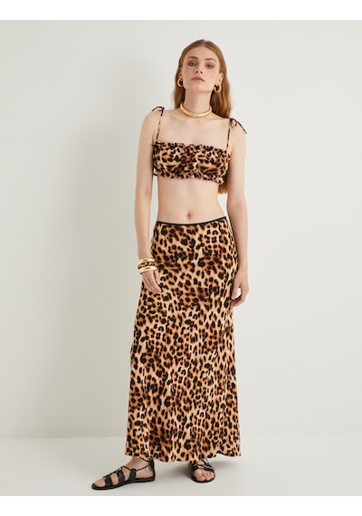 Koton Leopar Desenli Büstiyer İnce Askılı Crop Viskon Kumaş Siyah Desenli 4sak30147pw Siyah Koton Leopar Desenli Büstiyer İnce Askılı Crop Viskon Kumaş Siyah Desenli 4sak30147pw Siyah